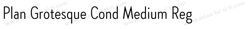 Plan Grotesque Cond Medium Regular字体转换